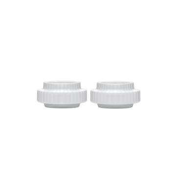 2 Portavelas Lyngby Ø 6,5 cm - blanco - Lyngby Porcelæn
