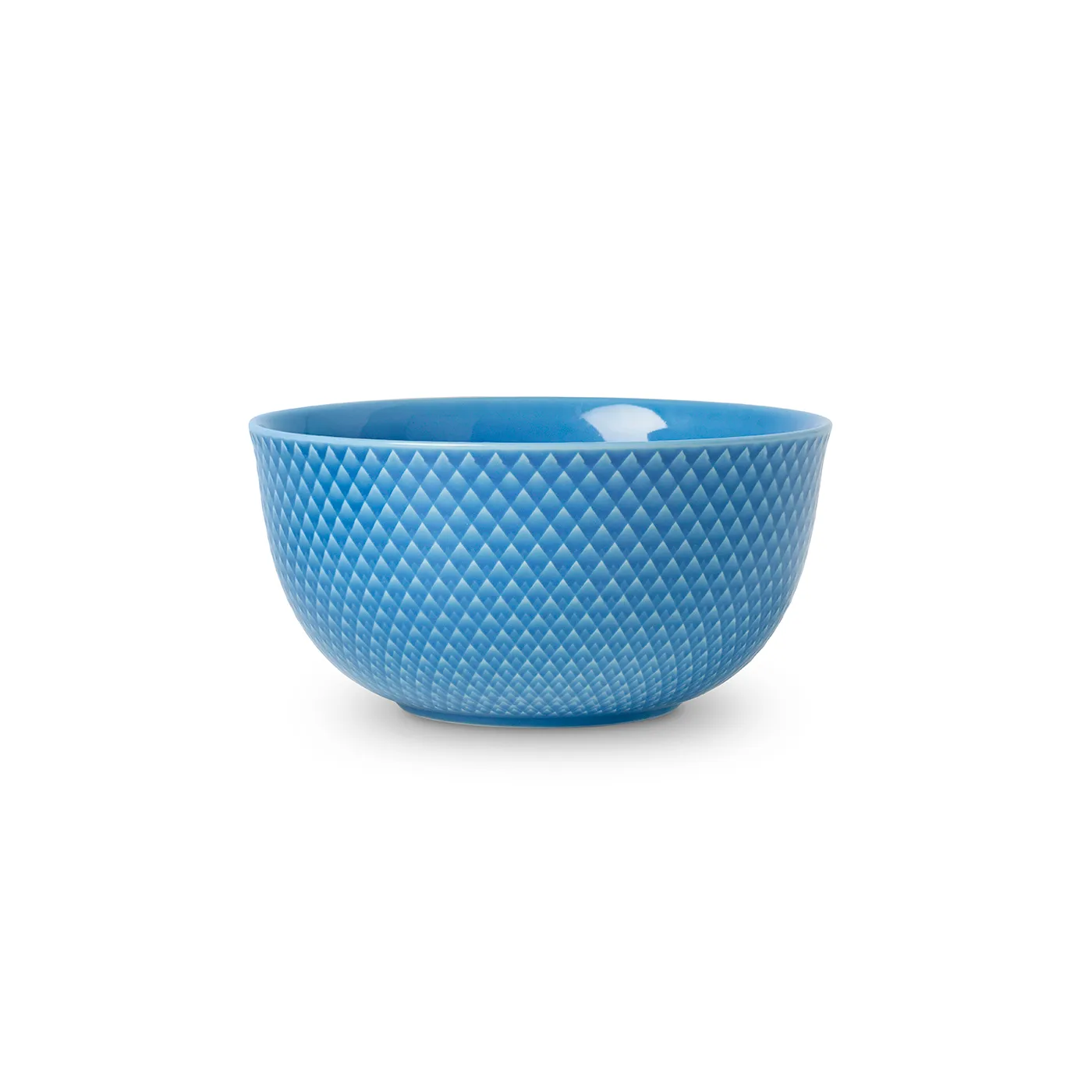 Bol para servir Rhombe Ø17,5 cm, azul Lyngby Porcelæn