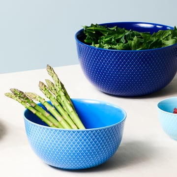 Bol para servir Rhombe Ø17,5 cm - azul - Lyngby Porcelæn