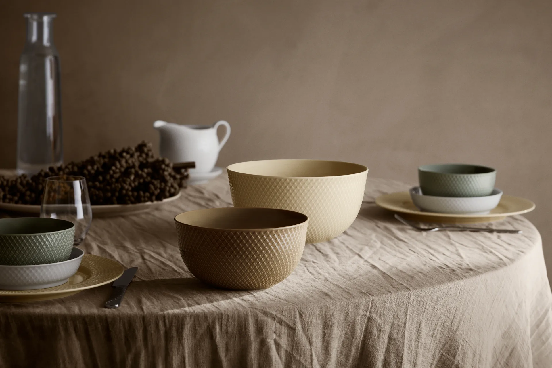 Bol para servir Rhombe Ø17,5 cm, Clay Lyngby Porcelæn