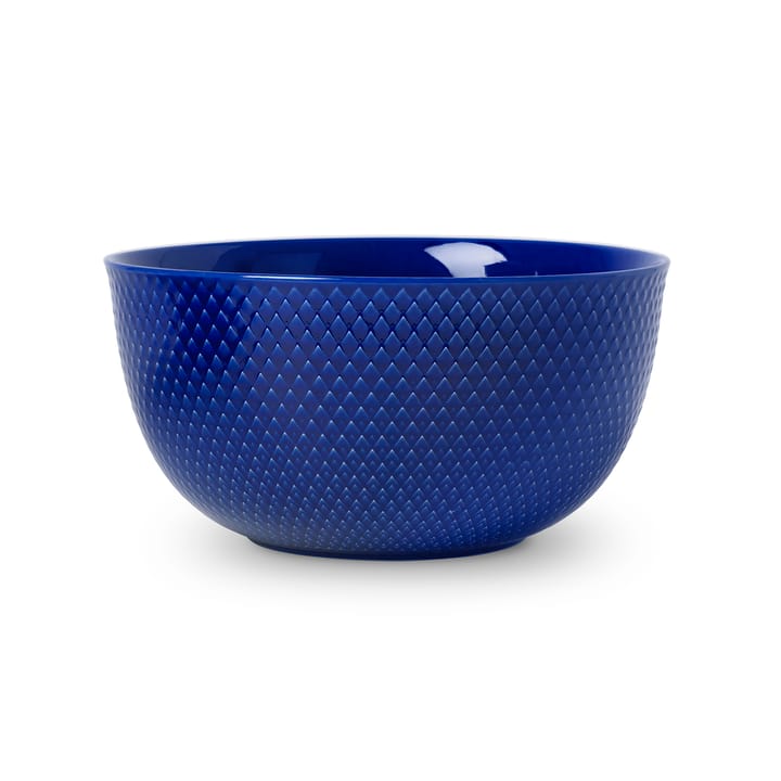 Bol para servir Rhombe Ø22 cm - azul oscuro - Lyngby Porcelæn