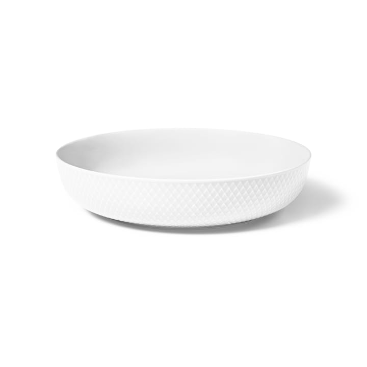 Bol para servir Rhombe Ø28 cm - Blanco - Lyngby Porcelæn