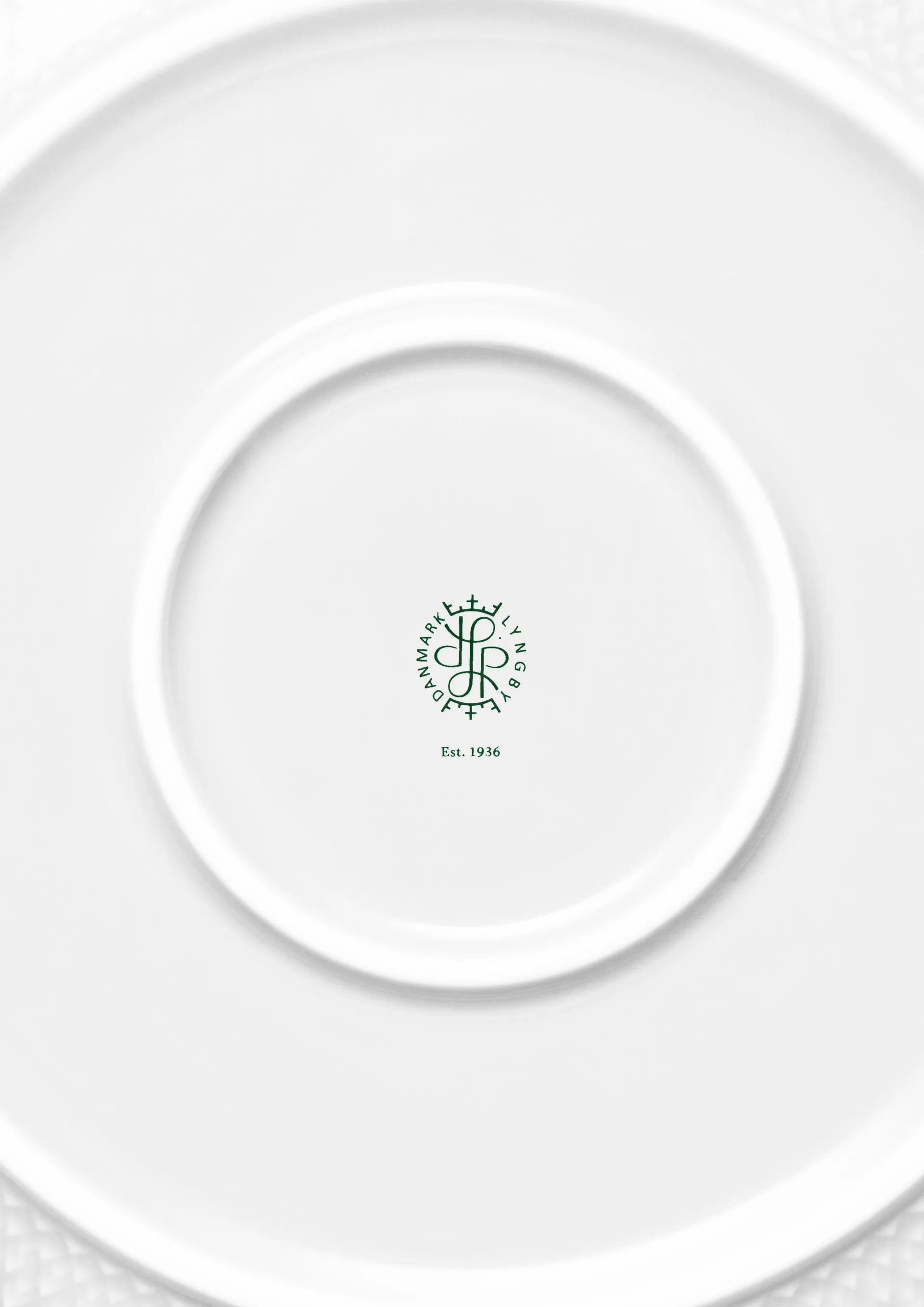 Bol para servir Rhombe Ø28 cm, Blanco Lyngby Porcelæn