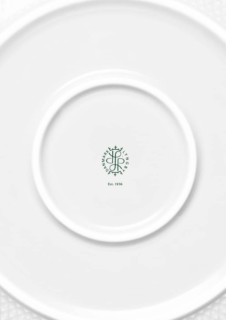 Bol para servir Rhombe Ø28 cm, Blanco Lyngby Porcelæn
