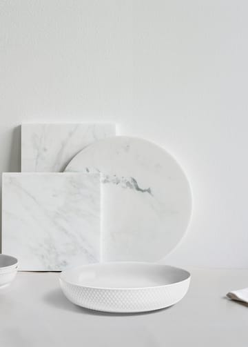 Bol para servir Rhombe Ø28 cm - Blanco - Lyngby Porcelæn