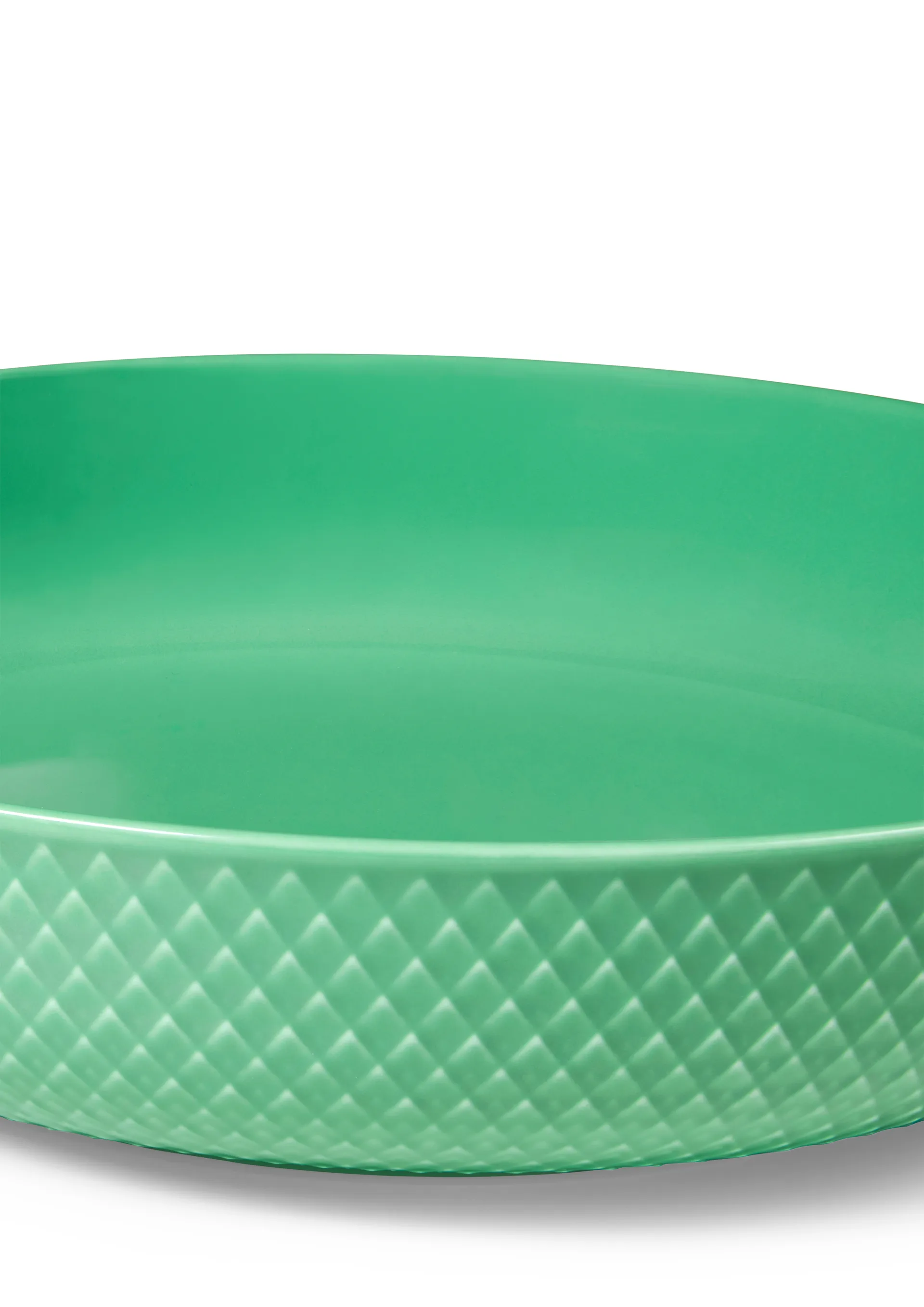 Bol para servir Rhombe Ø28 cm, Verde Lyngby Porcelæn