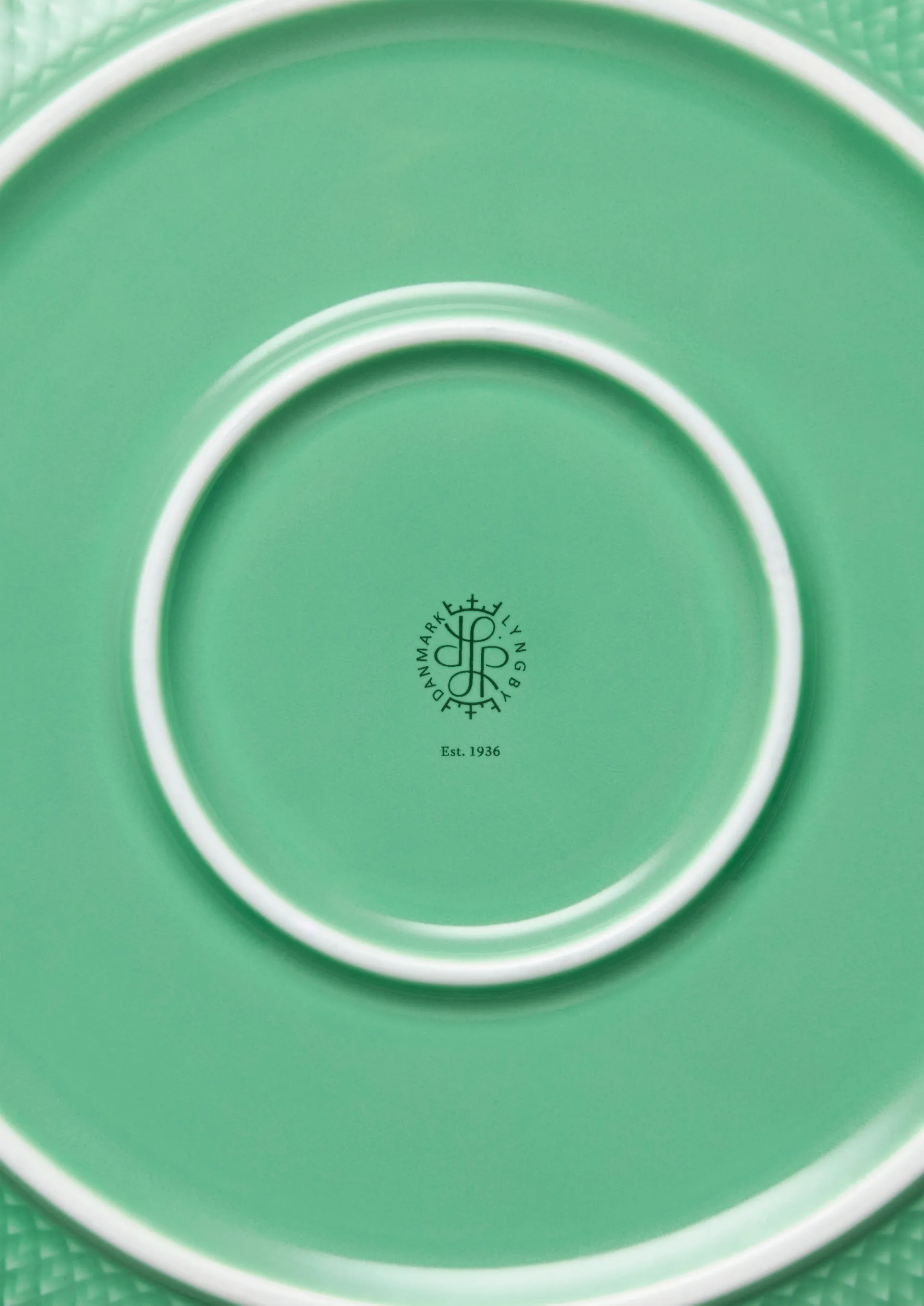 Bol para servir Rhombe Ø28 cm, Verde Lyngby Porcelæn