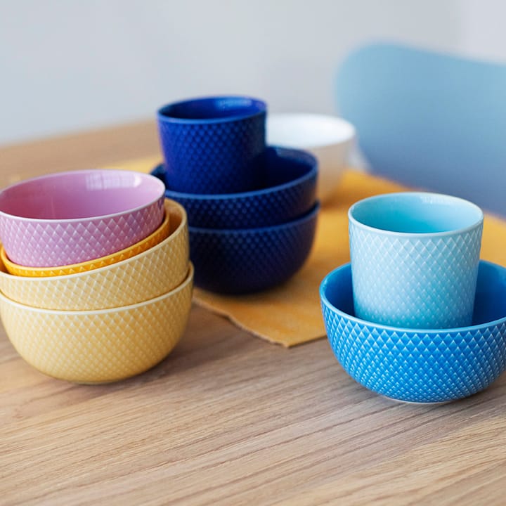 Bol Rhombe Ø11 cm, amarillo Lyngby Porcelæn