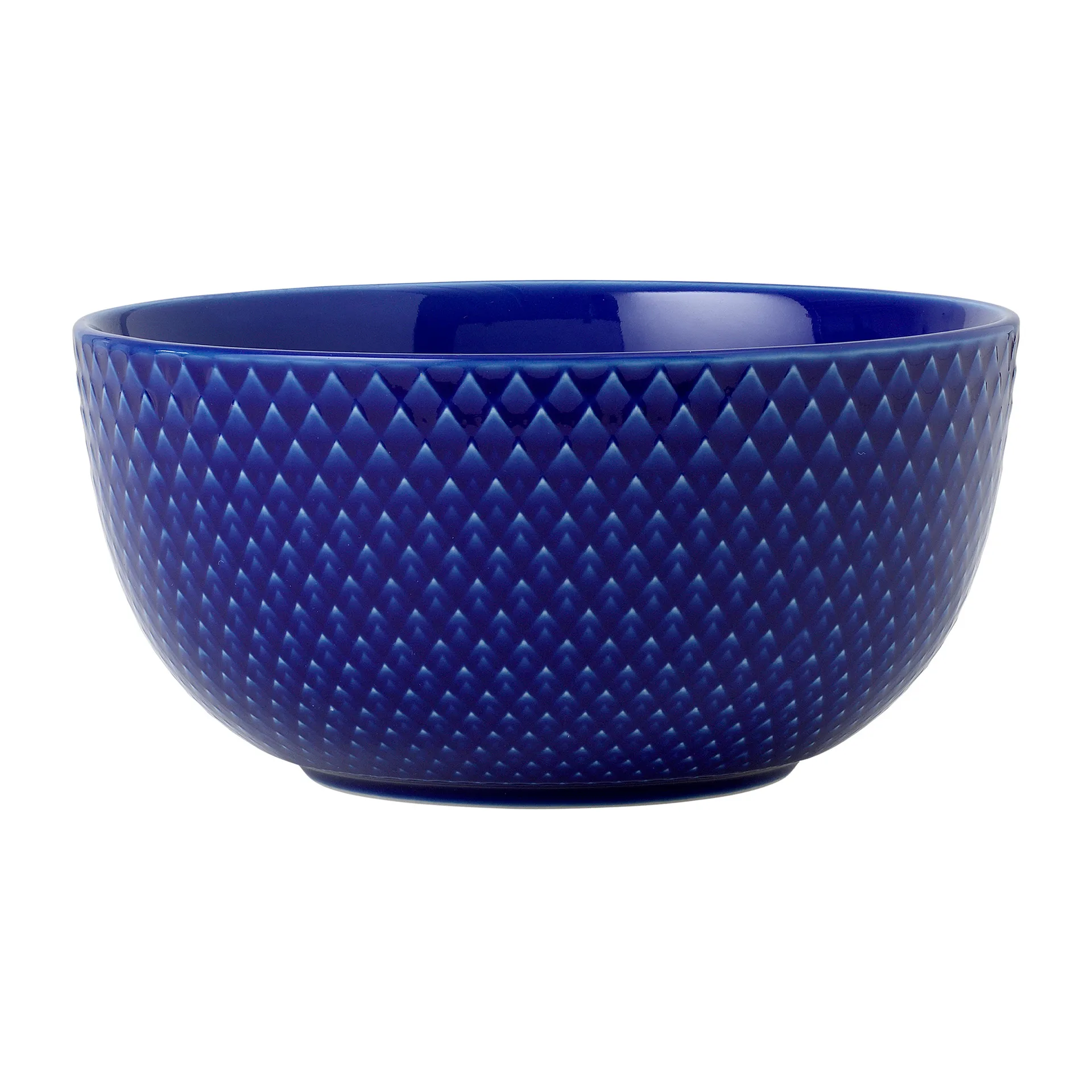Bol Rhombe Ø13 cm, azul oscuro Lyngby Porcelæn