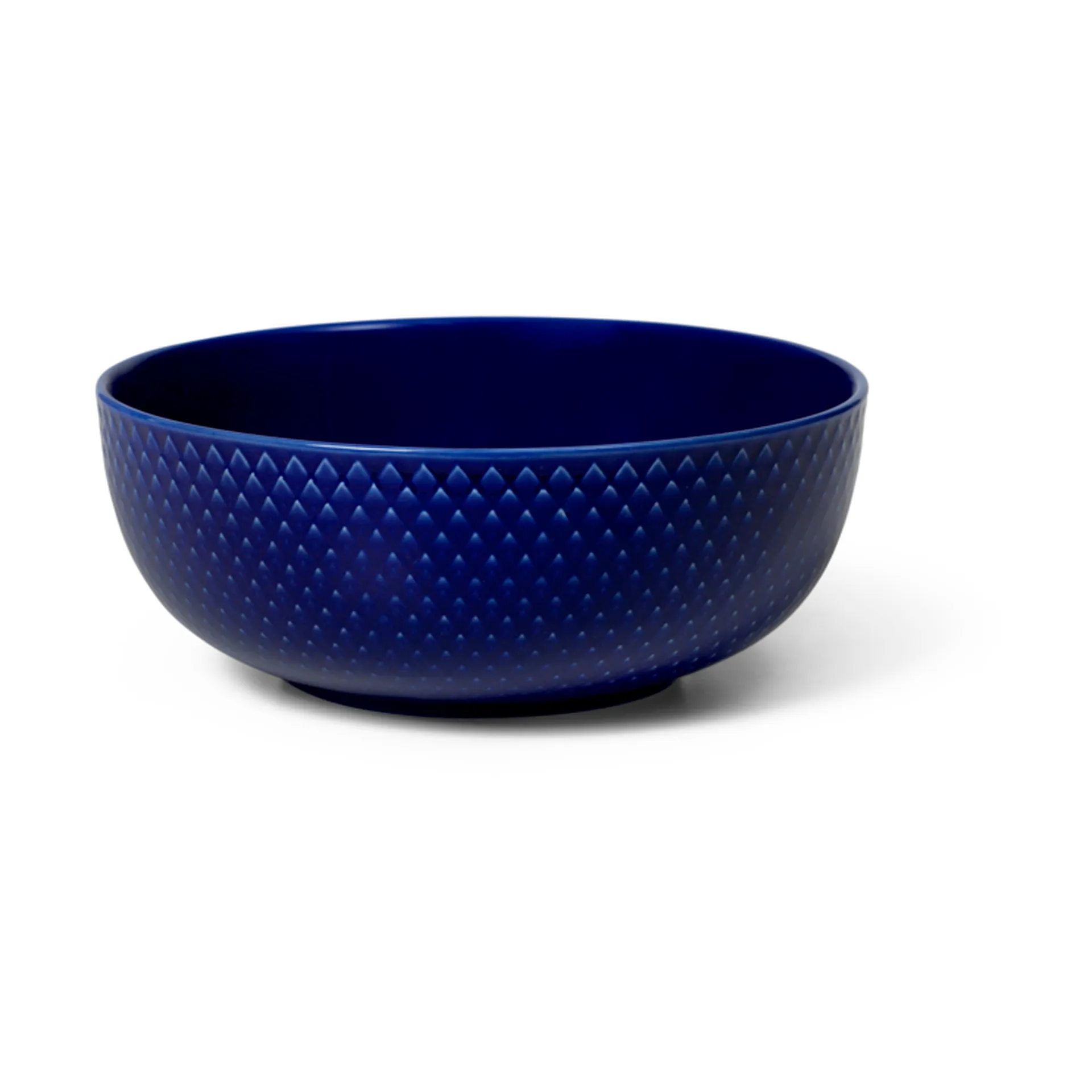 Bol Rhombe Ø15,5 cm, Azul oscuro Lyngby Porcelæn