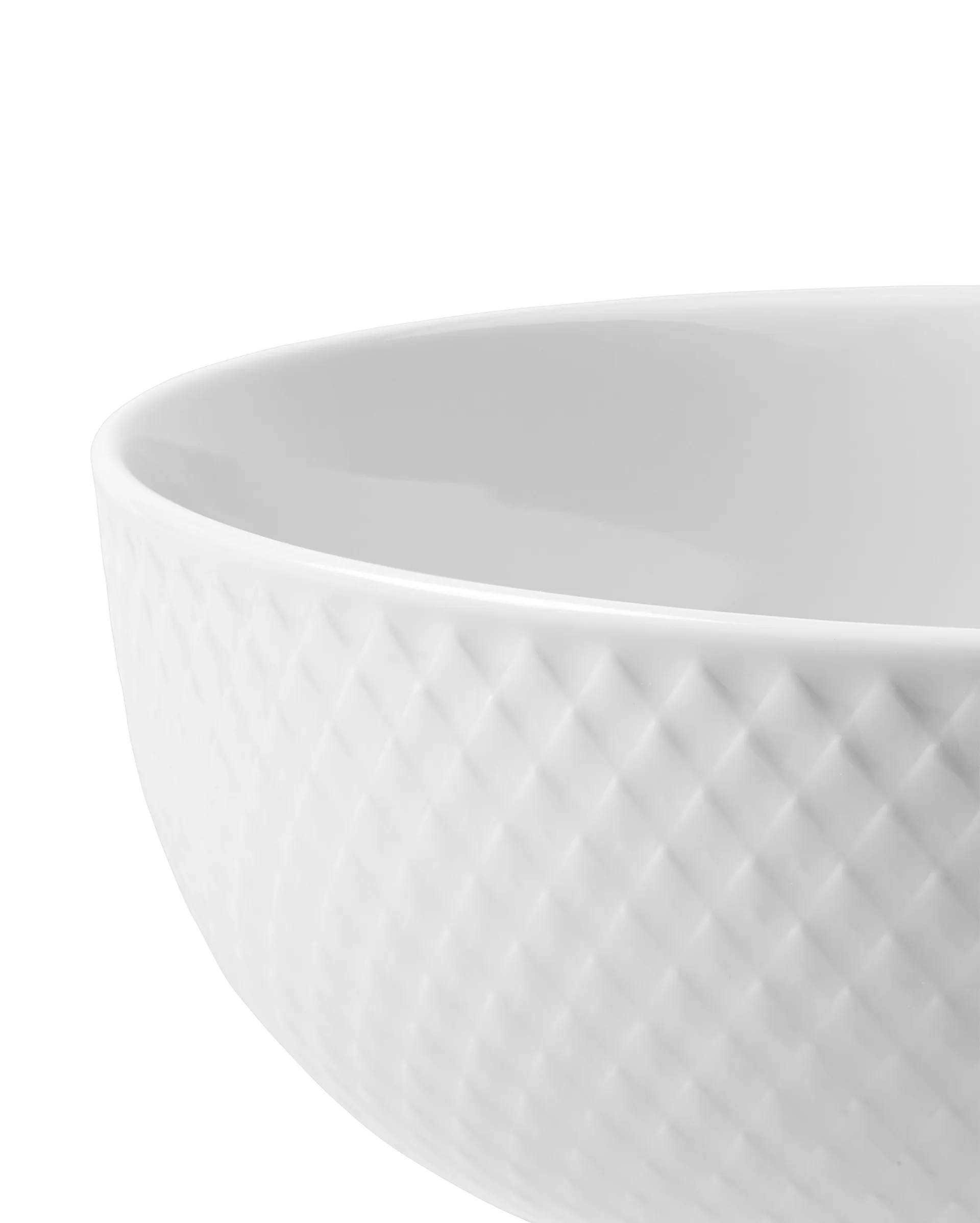 Bol Rhombe Ø15,5 cm, blanco Lyngby Porcelæn