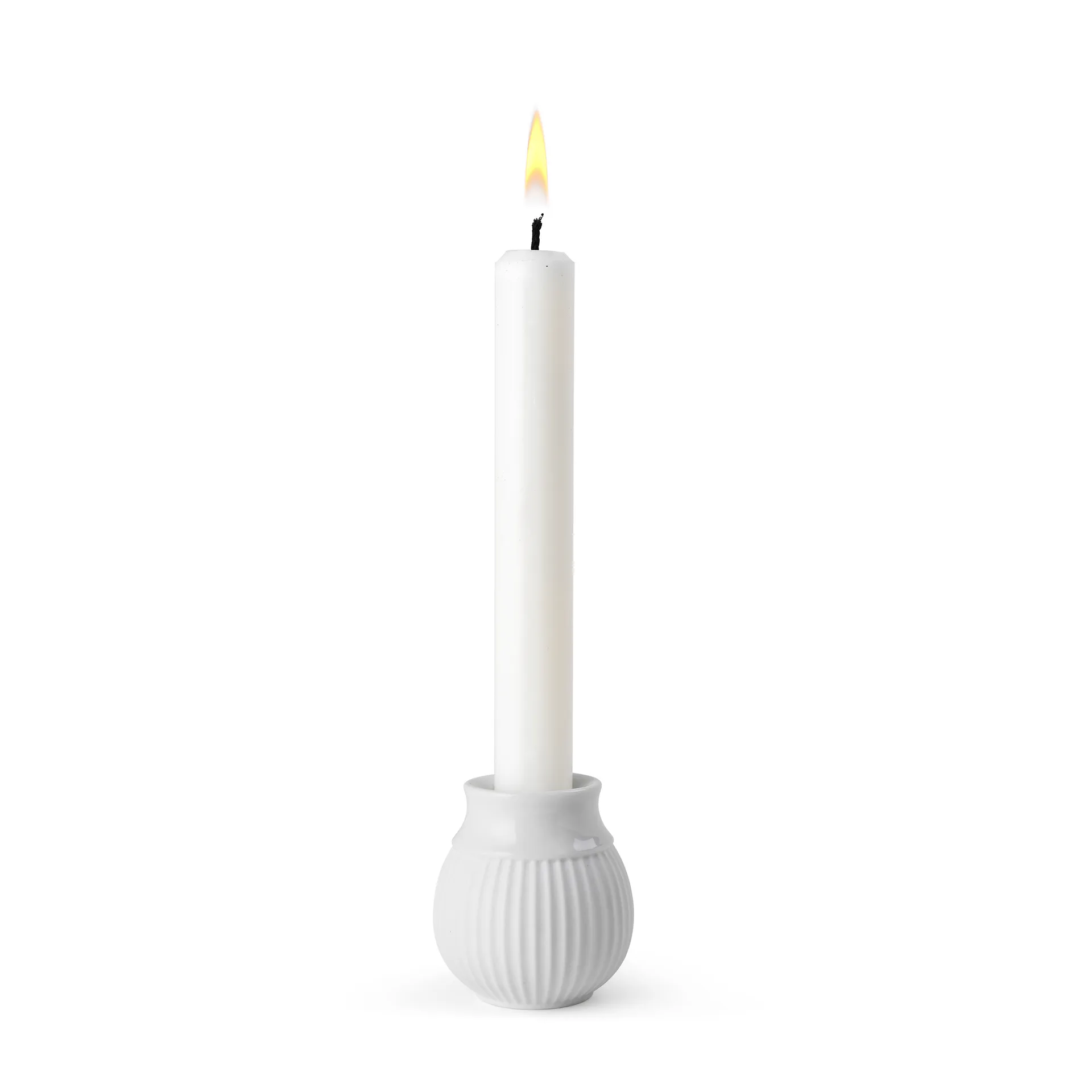 Candelabro Curve 7 cm, blanco Lyngby Porcelæn