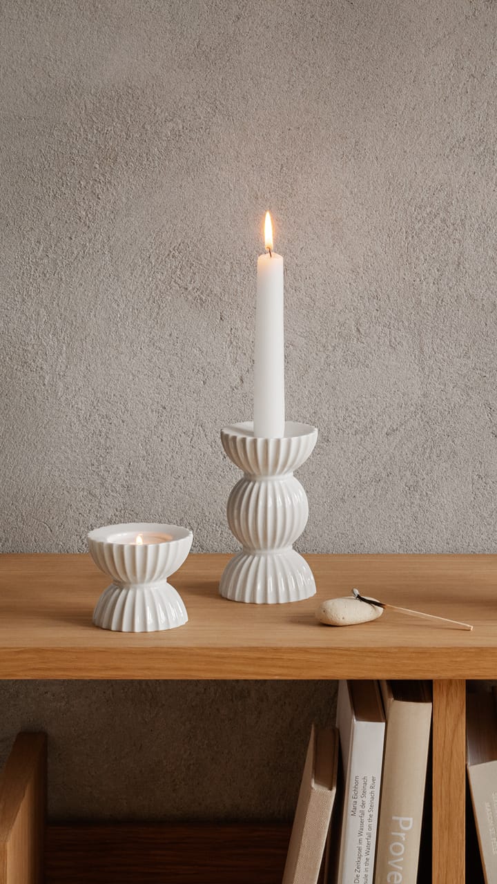 Candelabro Lyngby Tura 14 cm - blanco - Lyngby Porcelæn