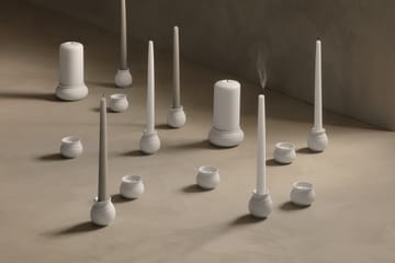 Candelabro para vela gruesa Curve Ø11 cm - blanco - Lyngby Porcelæn