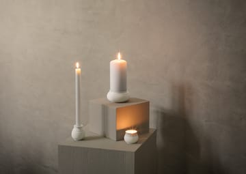 Candelabro para vela gruesa Curve Ø11 cm - blanco - Lyngby Porcelæn