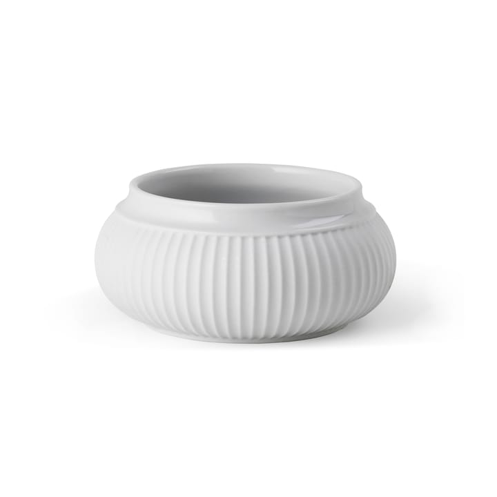 Candelabro para vela gruesa Curve Ø11 cm - blanco - Lyngby Porcelæn