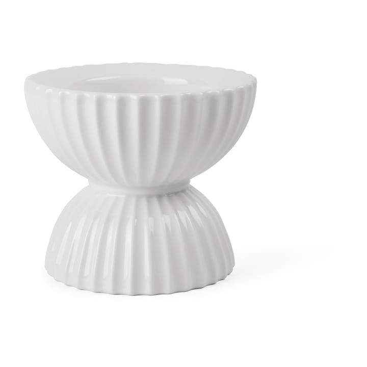 Candelabro para vela gruesa Lyngby Tura Ø11,5 cm - blanco - Lyngby Porcelæn