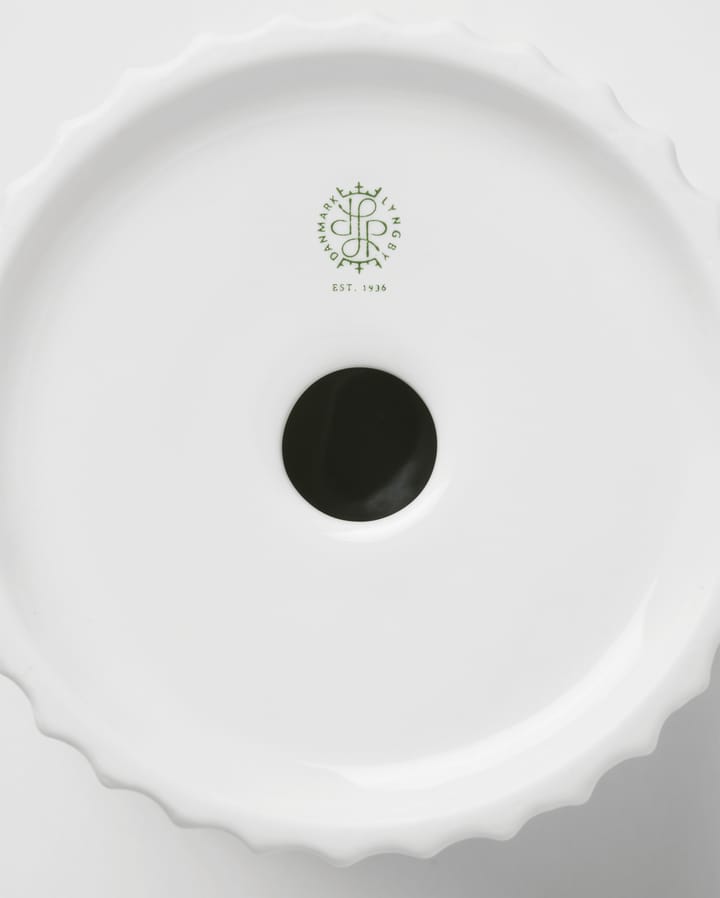 Candelabro para vela gruesa Lyngby Tura Ø11,5 cm, blanco Lyngby Porcelæn