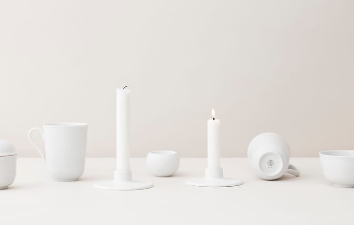 Candelabro Rhombe 3 cm, Blanco Lyngby Porcelæn