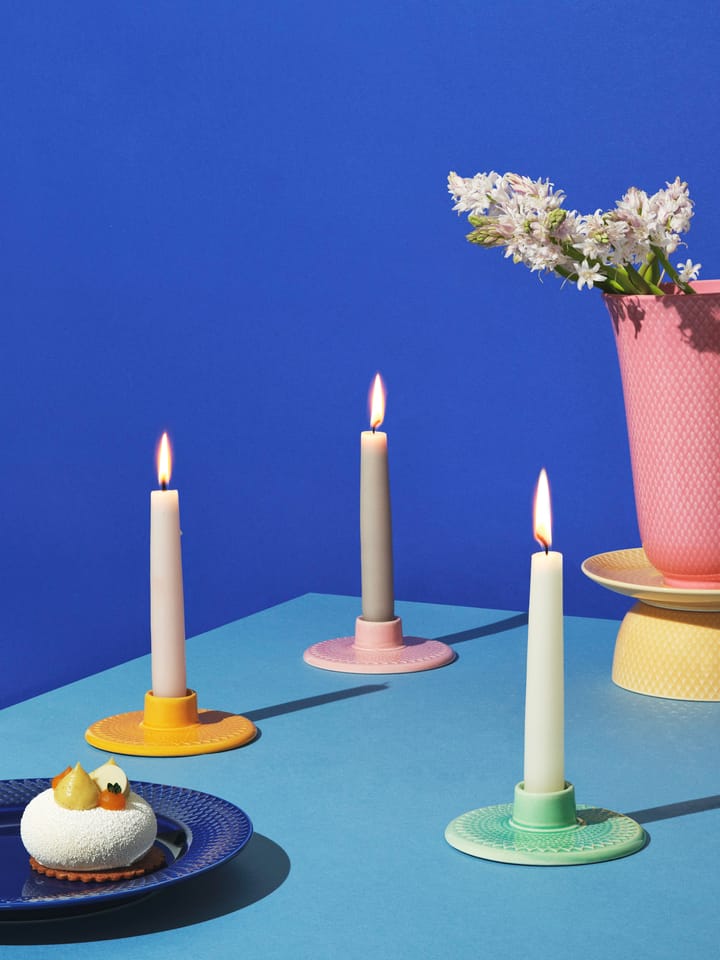 Candelabro Rhombe 3 cm, Gul Lyngby Porcelæn
