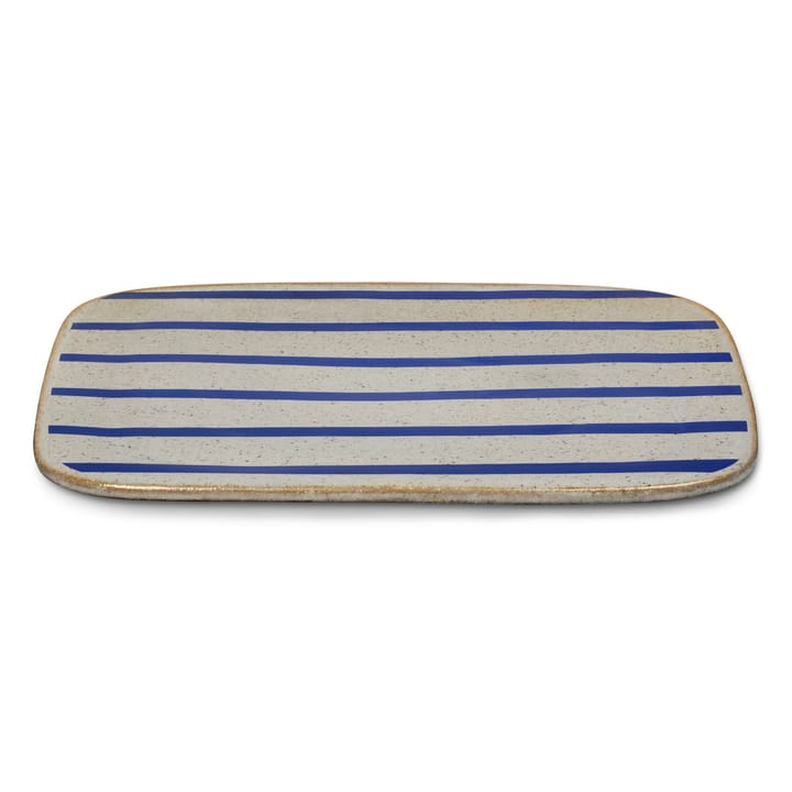 Fuente de servir DAN-ILD tiras 27x27 cm, azul Lyngby Porcelæn