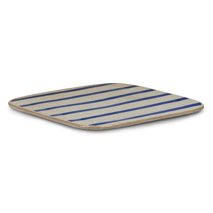 Fuente de servir DAN-ILD tiras 27x27 cm, azul Lyngby Porcelæn
