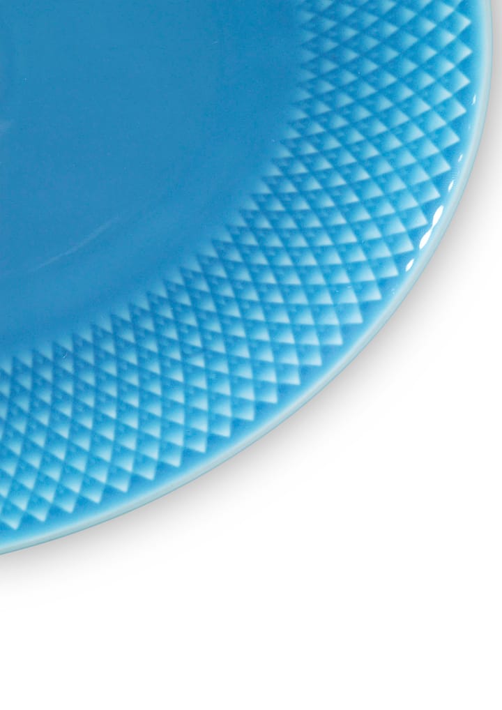 Fuente de servir Rhombe ovalado 21,5x28,5 cm, Azul Lyngby Porcelæn