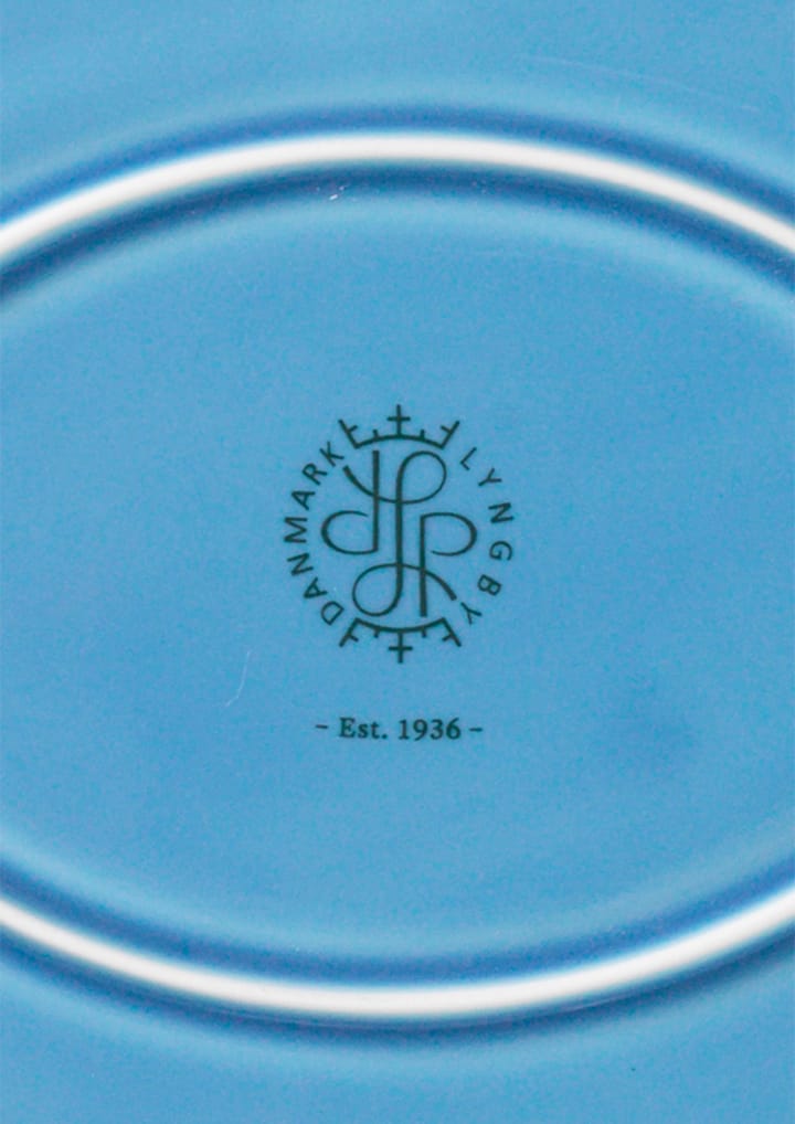 Fuente de servir Rhombe ovalado 21,5x28,5 cm, Azul Lyngby Porcelæn