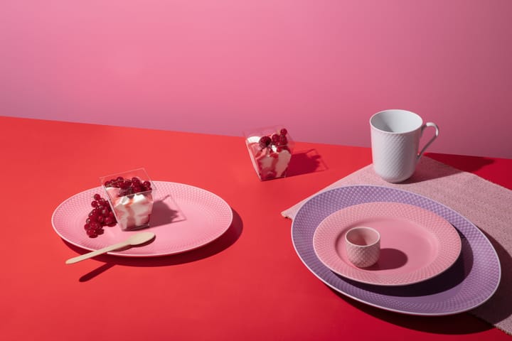 Fuente de servir Rhombe ovalado 21,5x28,5 cm, Rosa Lyngby Porcelæn