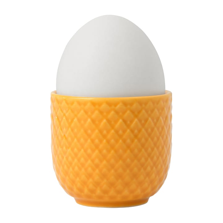 Huevera Rhombe Ø5 cm, amarillo Lyngby Porcelæn