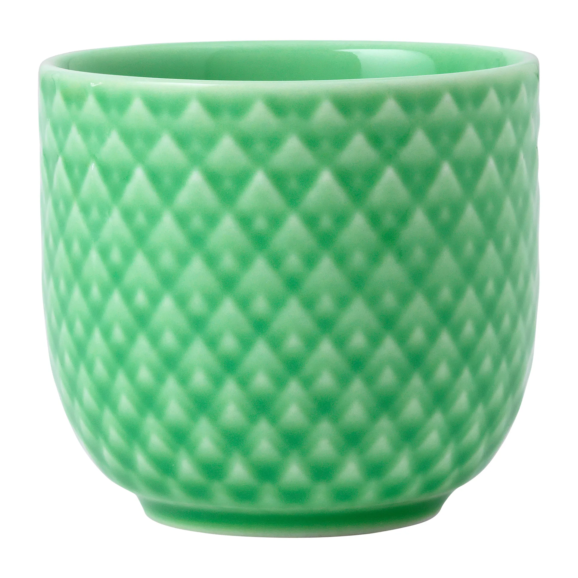 Huevera Rhombe Ø5 cm, verde Lyngby Porcelæn