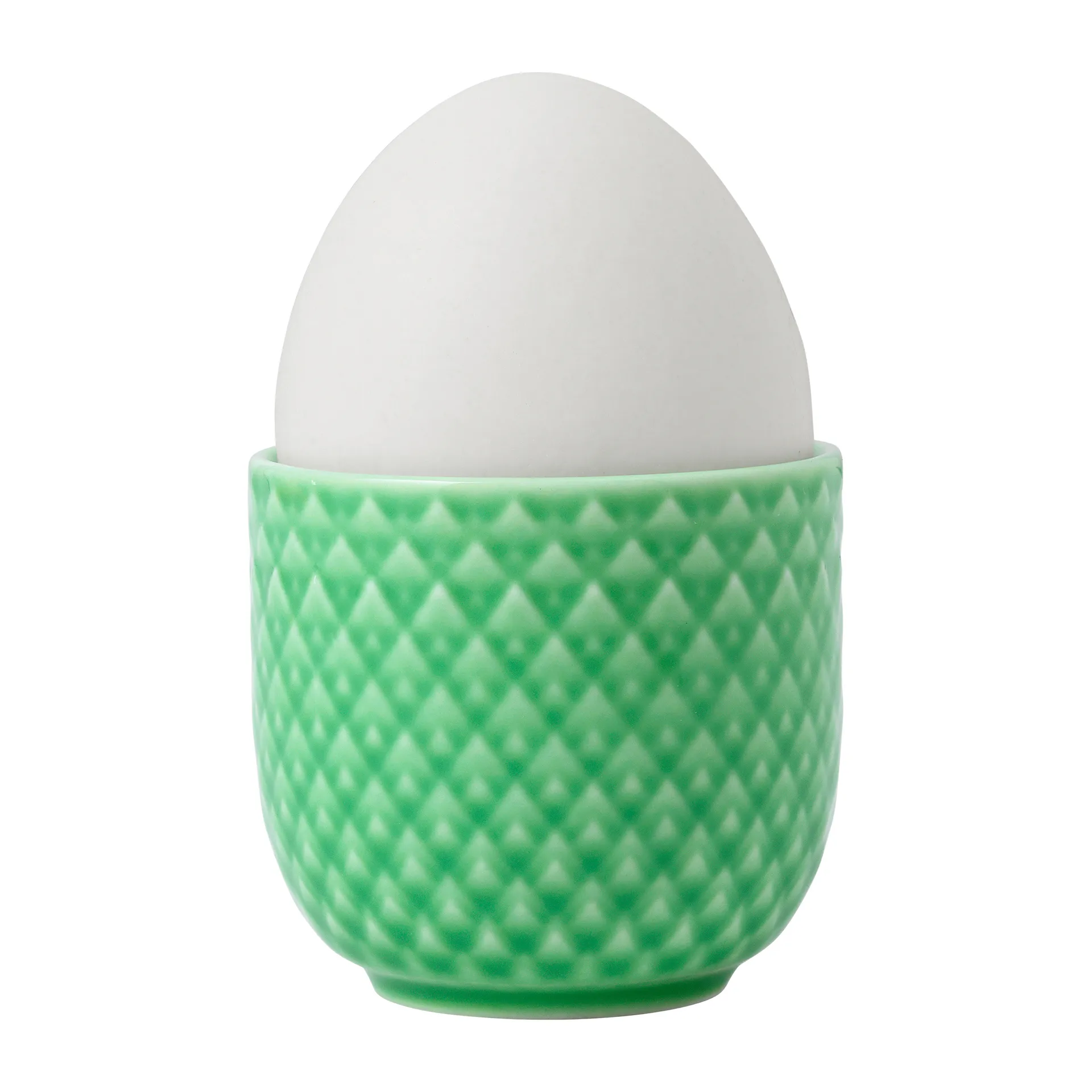 Huevera Rhombe Ø5 cm, verde Lyngby Porcelæn