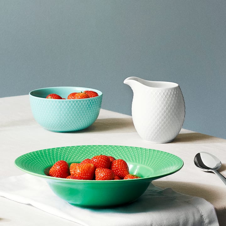 Jarra de leche Rhombe 39 cl, blanco Lyngby Porcelæn