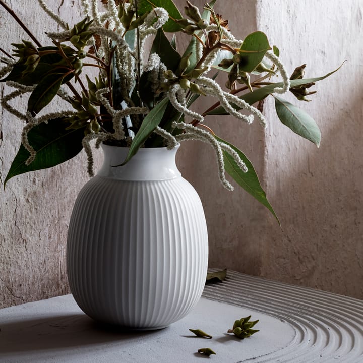 Jarrón Lyngby Curve 17,5 cm, blanco Lyngby Porcelæn