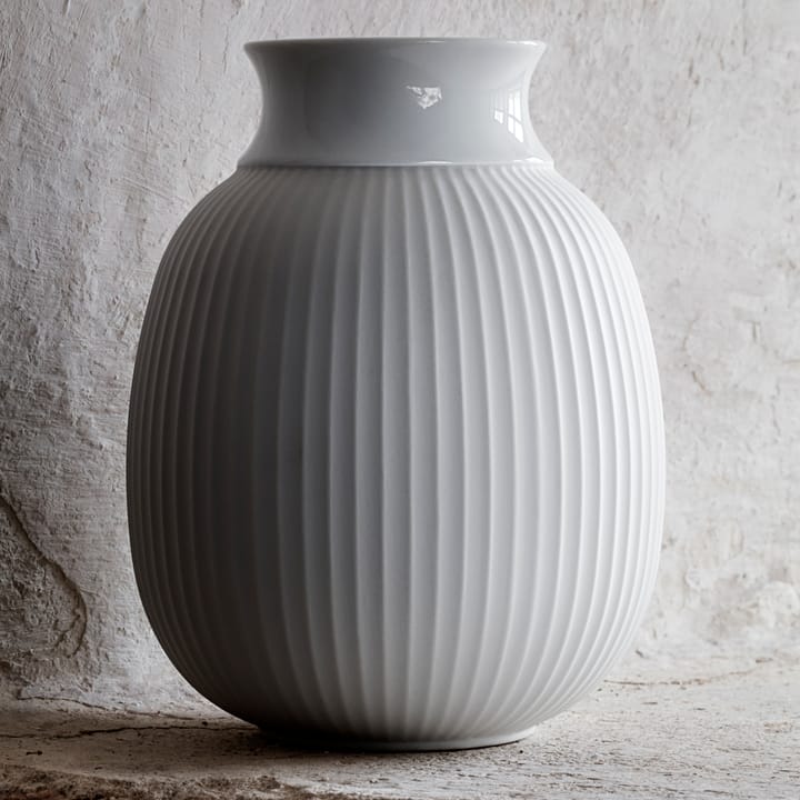 Jarrón Lyngby Curve 17,5 cm, blanco Lyngby Porcelæn
