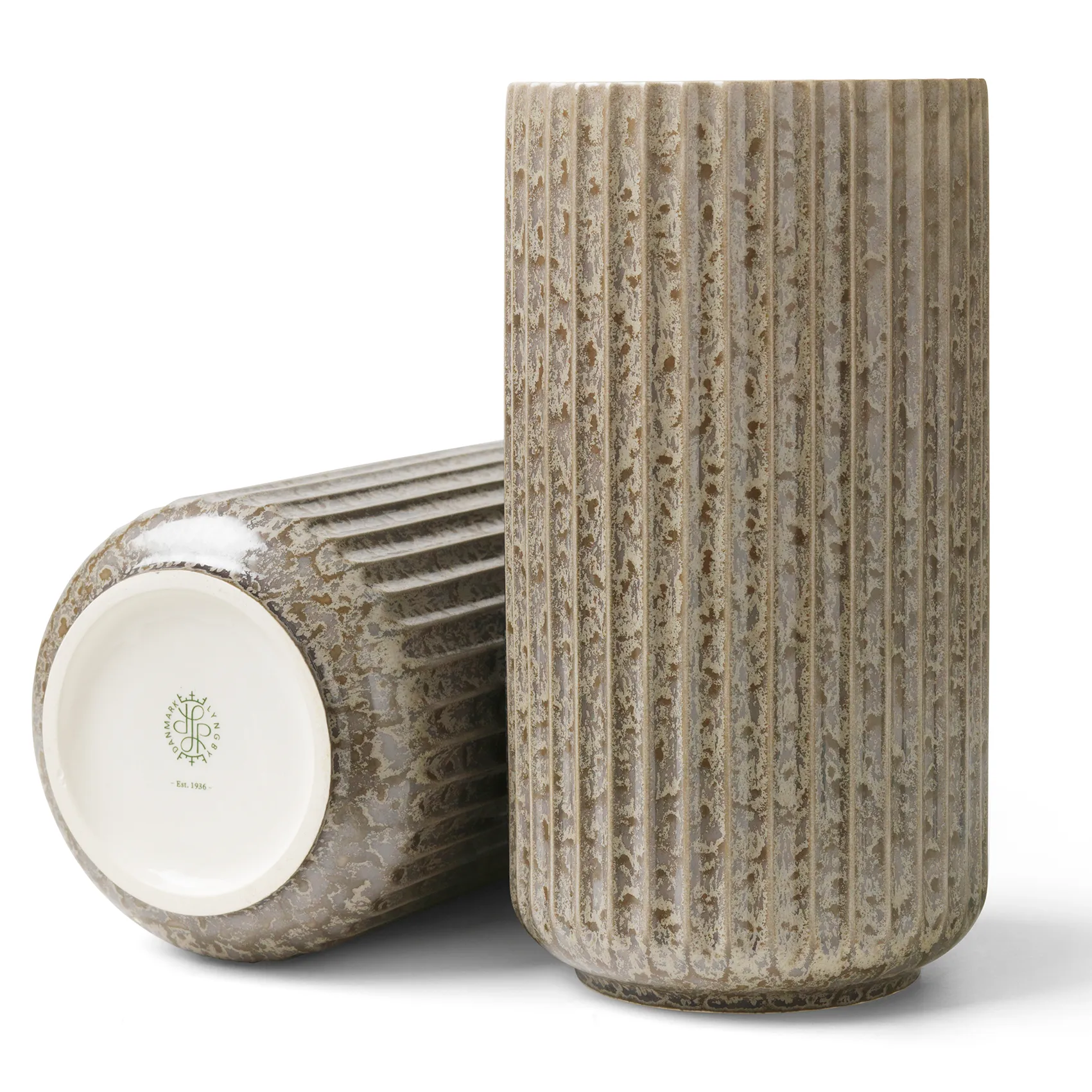 Jarrón Lyngby gris, 20,5 cm Lyngby Porcelæn