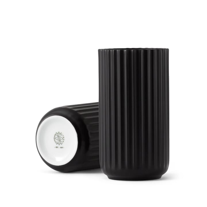 Jarrón Lyngby , negro mate, 15 cm Lyngby Porcelæn