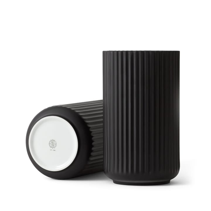 Jarrón Lyngby , negro mate, 20 cm Lyngby Porcelæn