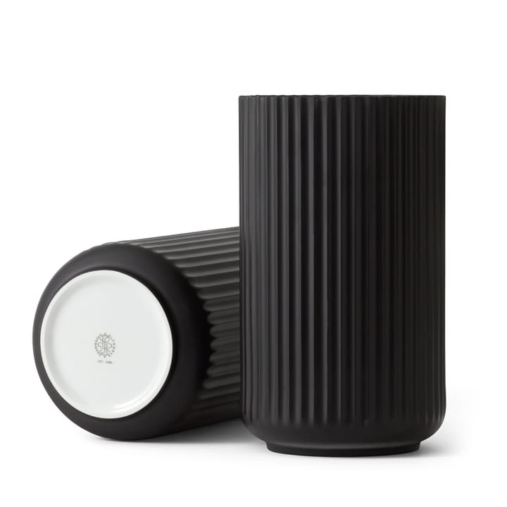 Jarrón Lyngby , negro mate, 25 cm Lyngby Porcelæn