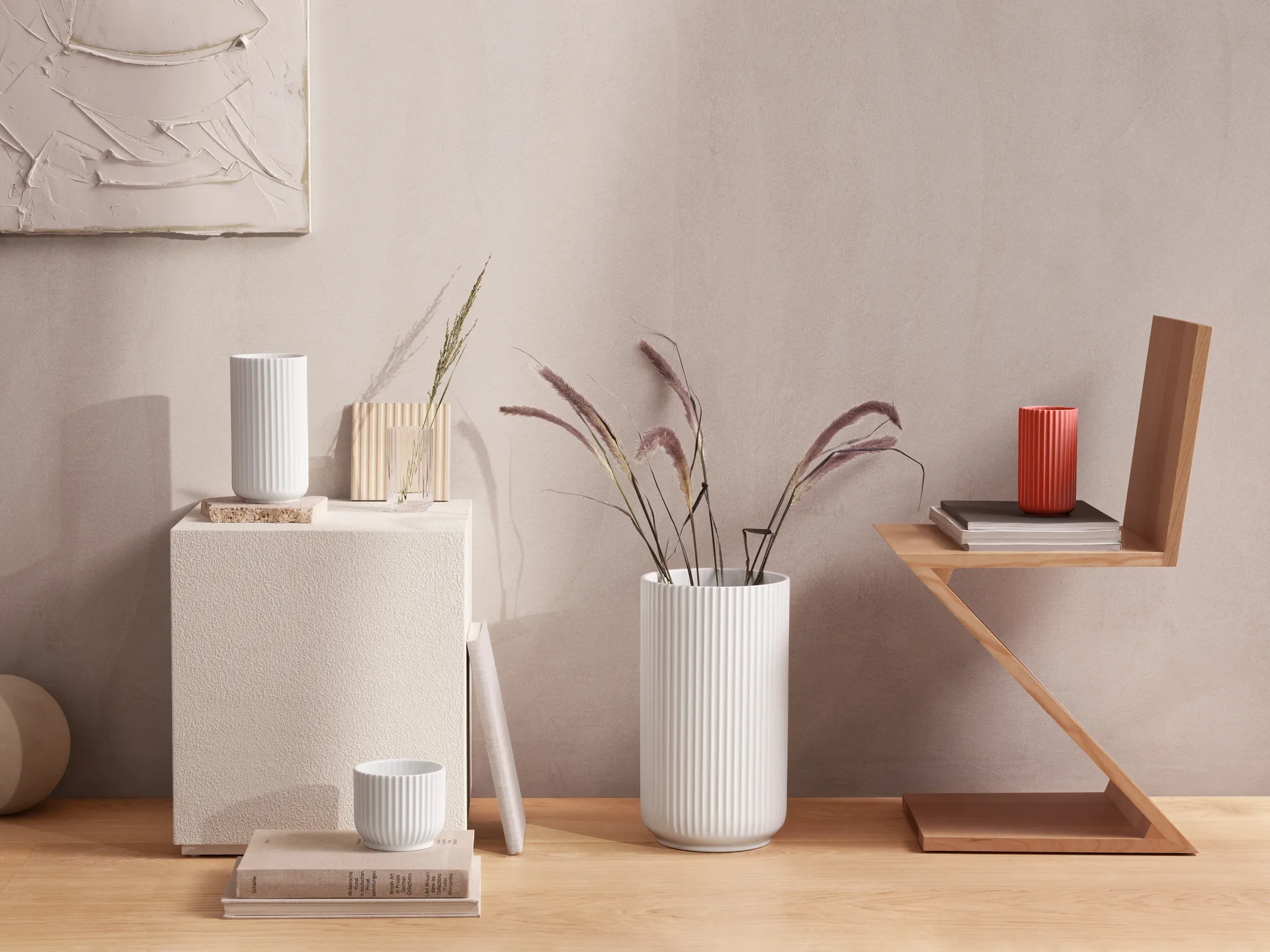 Jarrón Lyngby, Rojo, 15,5 cm Lyngby Porcelæn