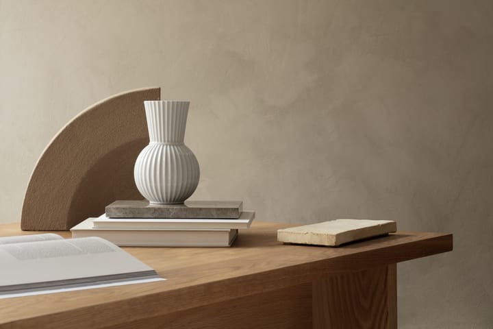 Jarrón Lyngby Tura blanco, 18 cm Lyngby Porcelæn