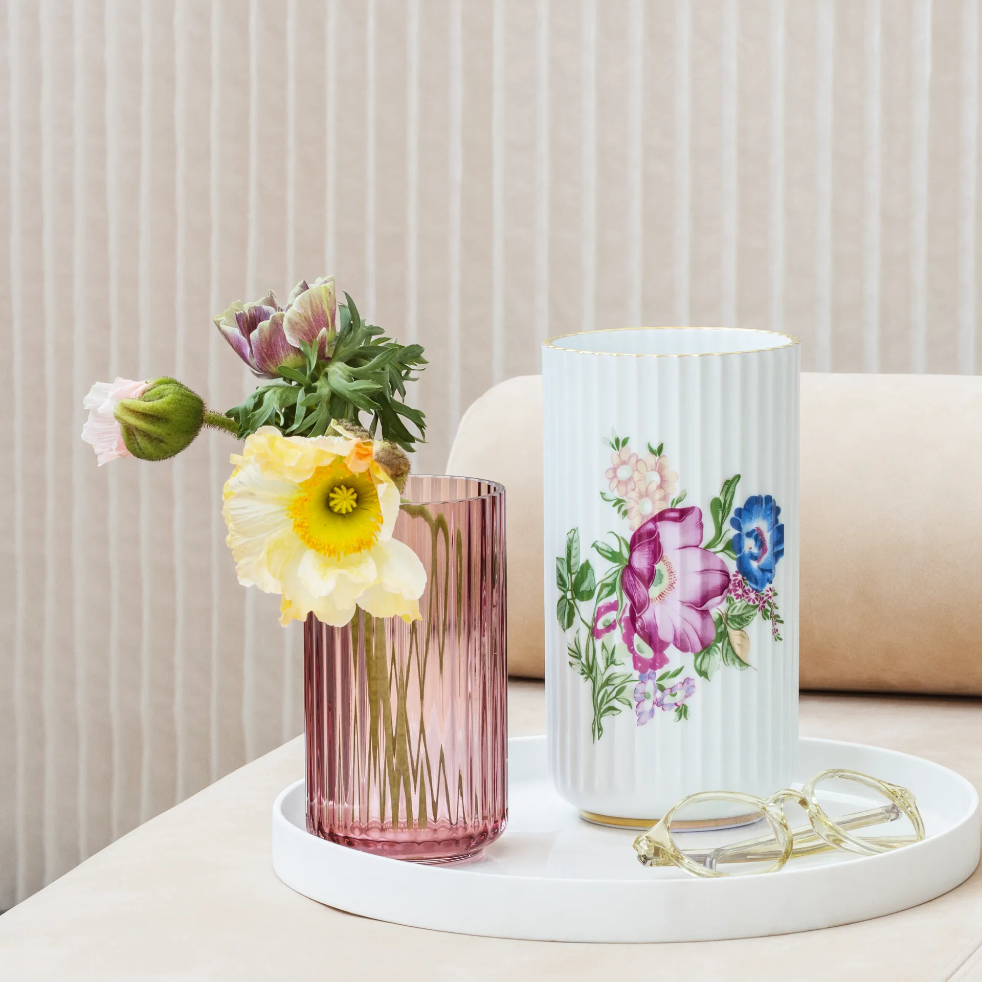 Jarrón Lyngby, Verde, 25 cm Lyngby Porcelæn