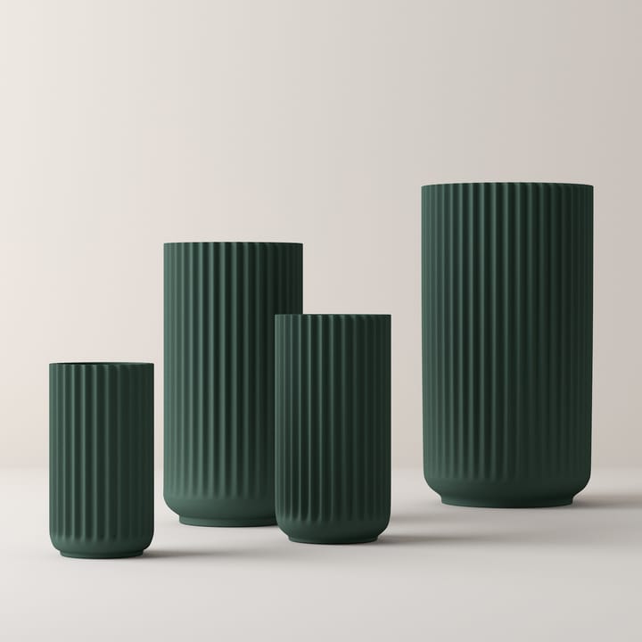 Jarrón Lyngby, verde mate, 20 cm Lyngby Porcelæn