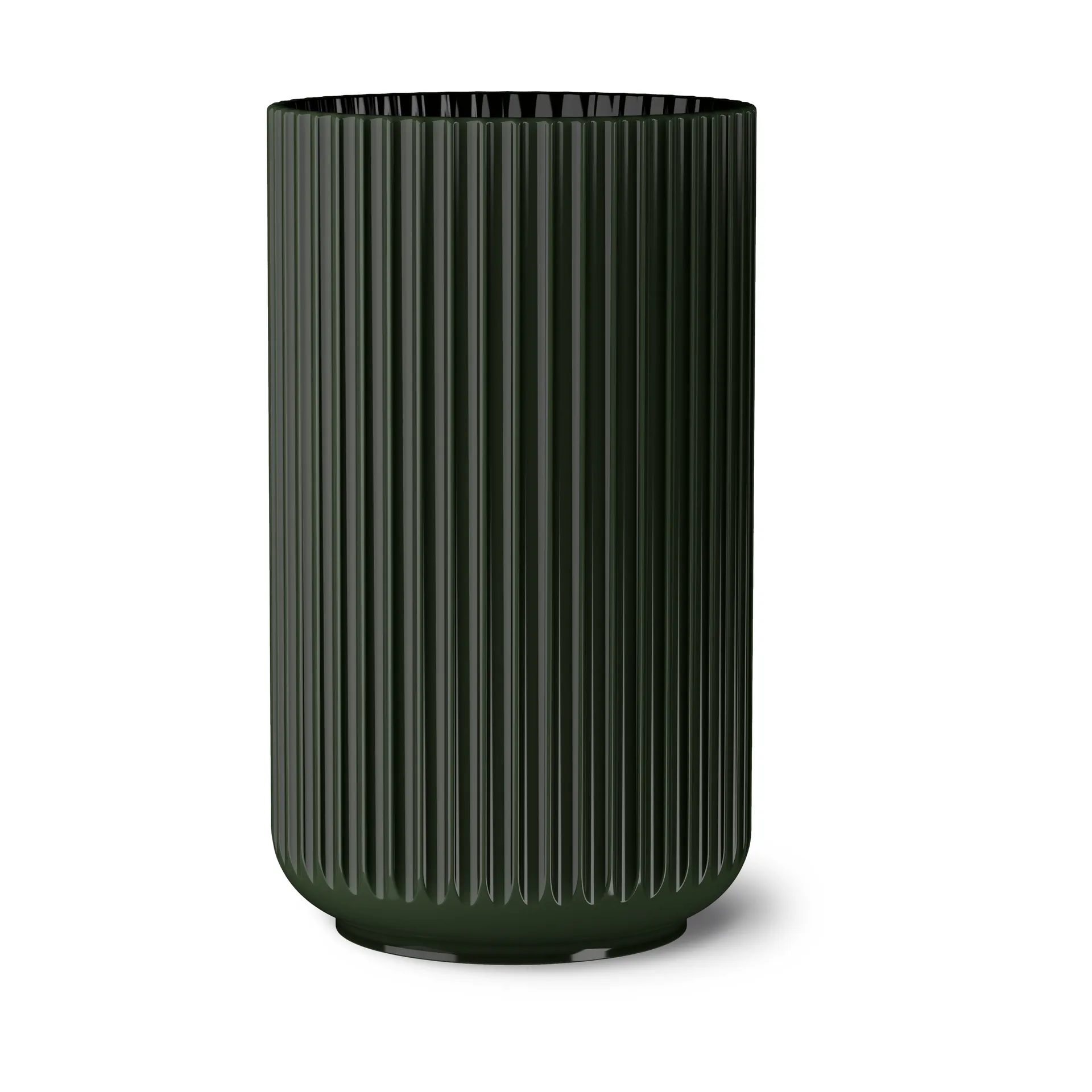 Jarrón Lyngby, Verde oscuro, 31 cm Lyngby Porcelæn