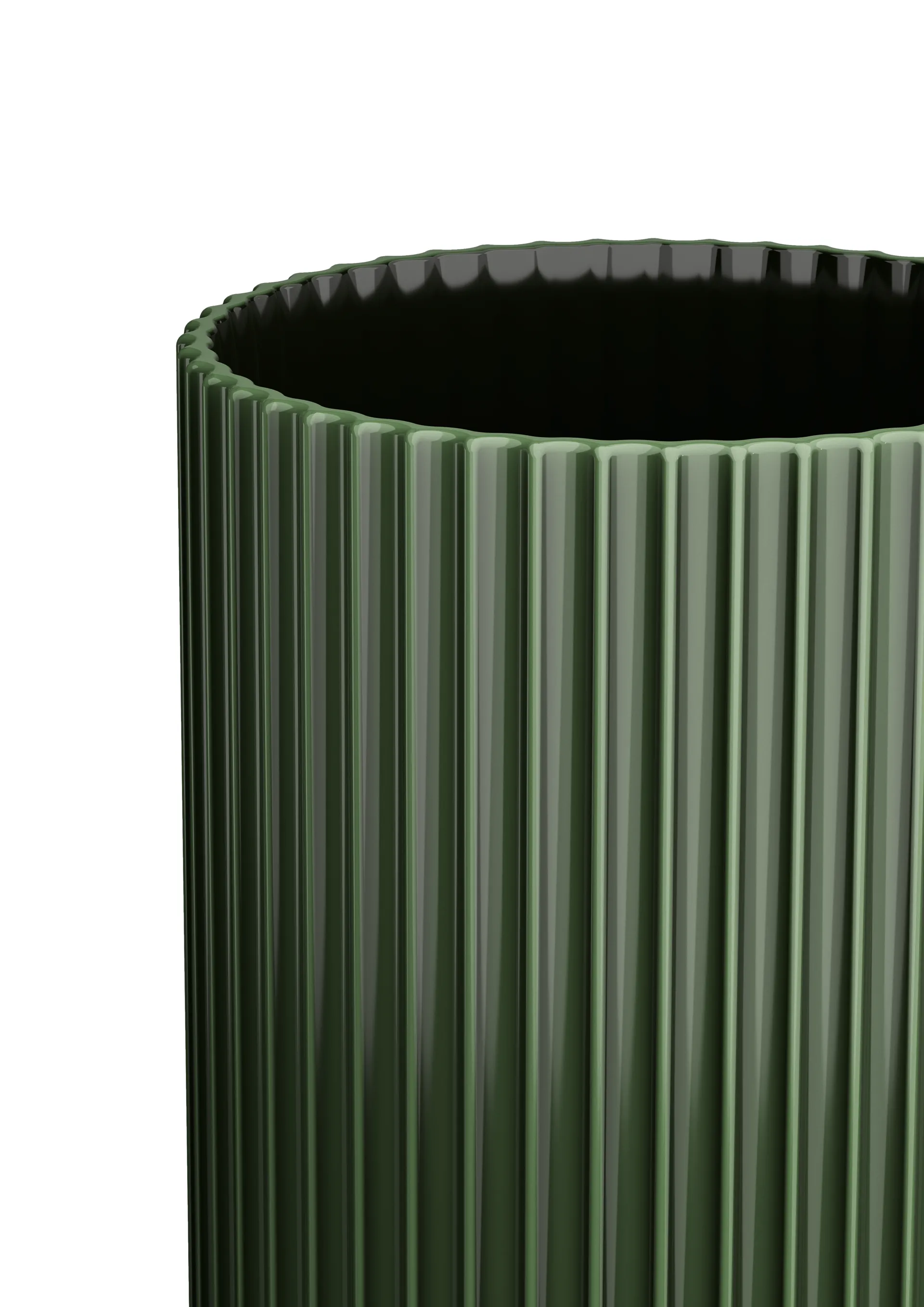 Jarrón Lyngby, Verde oscuro, 31 cm Lyngby Porcelæn
