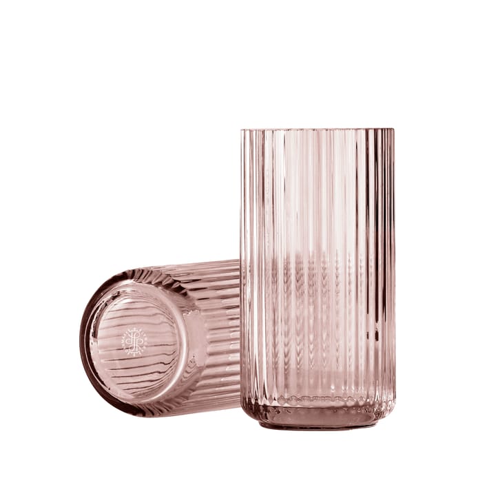 Jarrón Lyngby, vidrio burdeos, 20 cm Lyngby Porcelæn