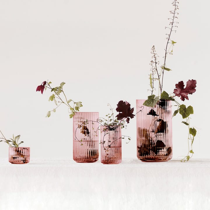 Jarrón Lyngby, vidrio burdeos, 31 cm Lyngby Porcelæn