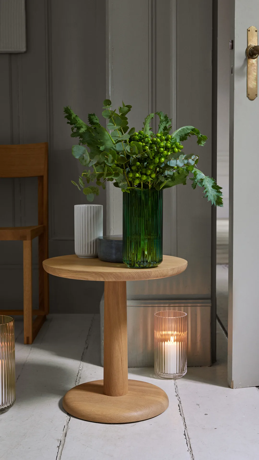 Jarrón Lyngby, vidrio transparente, 25 cm Lyngby Porcelæn