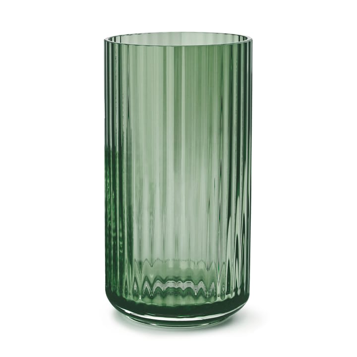 Jarrón Lyngby, vidrio verde - 20 cm - Lyngby Porcelæn