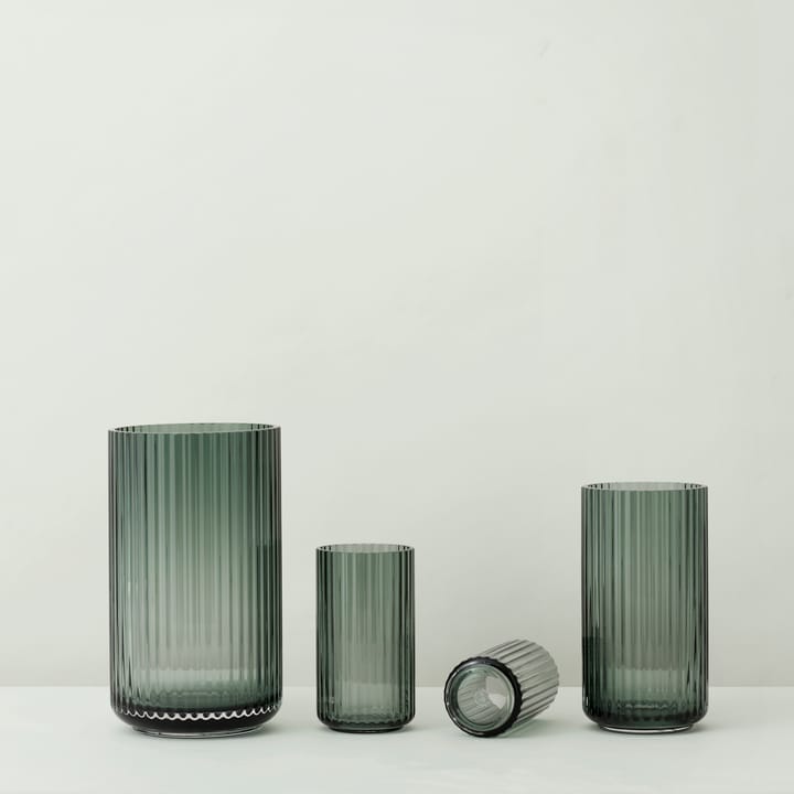 Jarrón Lyngby, vidrio verde, 20 cm Lyngby Porcelæn